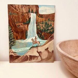 YELLOWSTONE/PENDLETON VIBES ORIGINAL‎ OIL STRETCHED CANVAS PAINTING